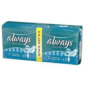 ALWAYS ULTRA THIN DOUBLE BLUE- 14 PADS
