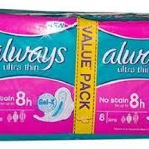 ALWAYS ULTRA THIN DOUBLE PINK 16 PADS