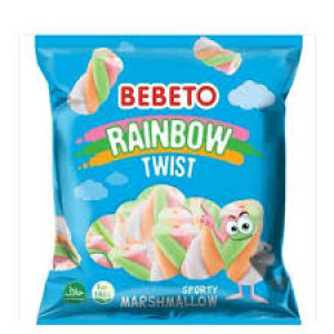 BEBETO MARSHMALLOW RAINBOW TWIST 60G