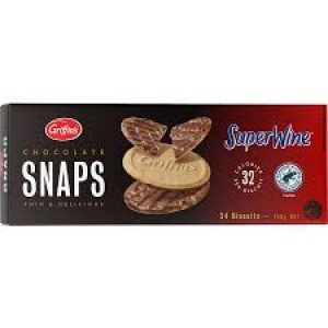 CHOCO SNAPS CHOCOLATE BISCUIT 20G CARTON