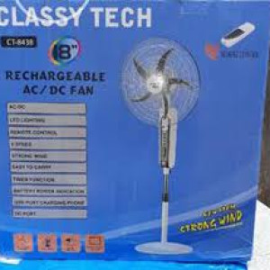 CLASSY TECH 18" RECHARGEABLE FAN CT-8438