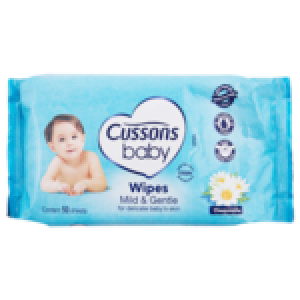 CUSSONS BABY CHAMOMILE WET WIPES 50UN