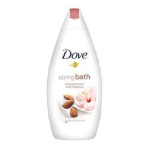 DOVE CARING BATH ALMOND CREAM WITH HIBISCUS 500ML